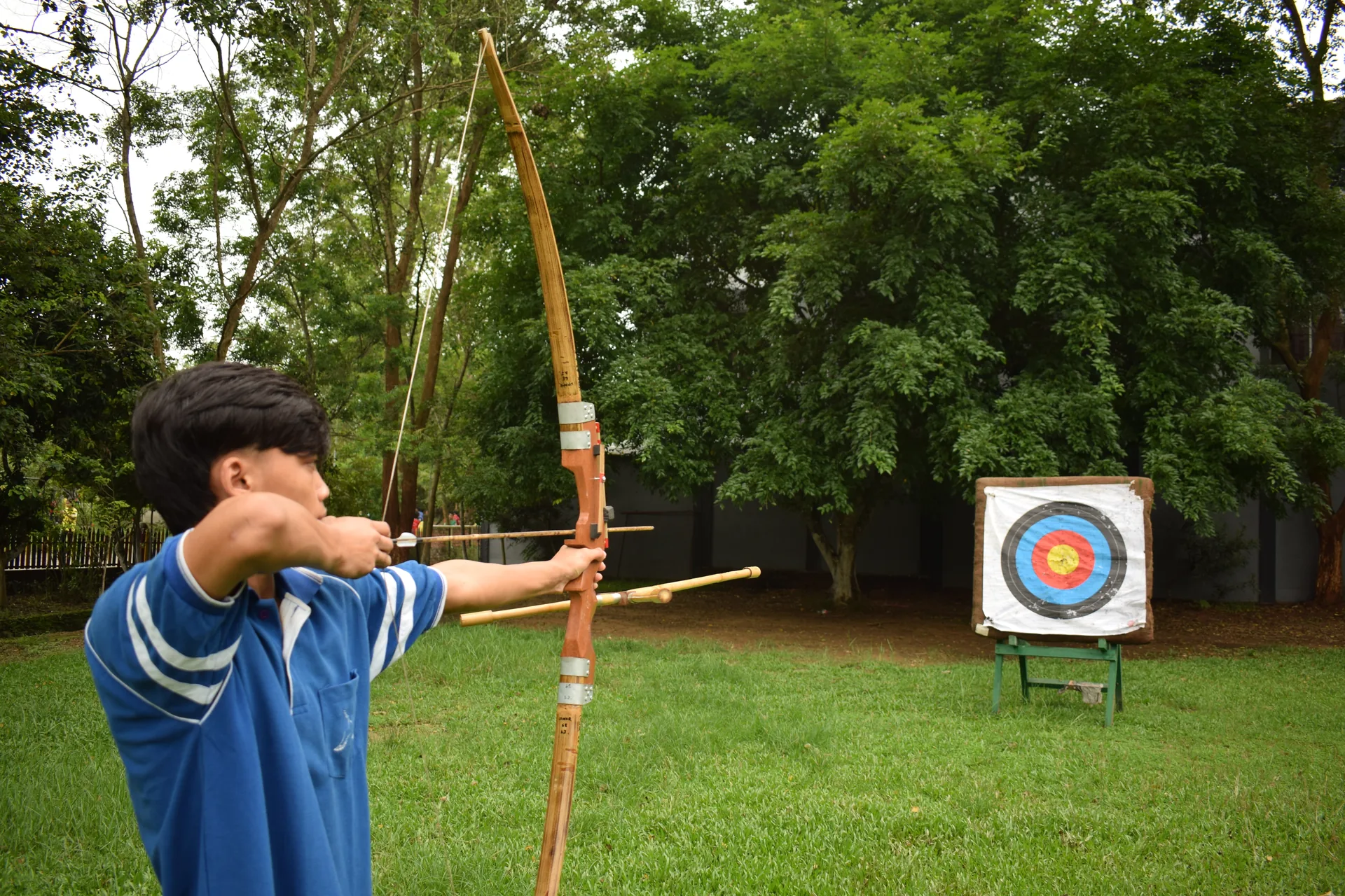 Archery range at Axel Public School