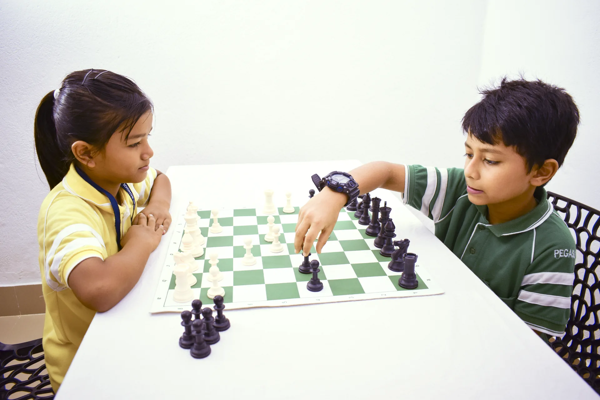 Chess club at Axel Public School
