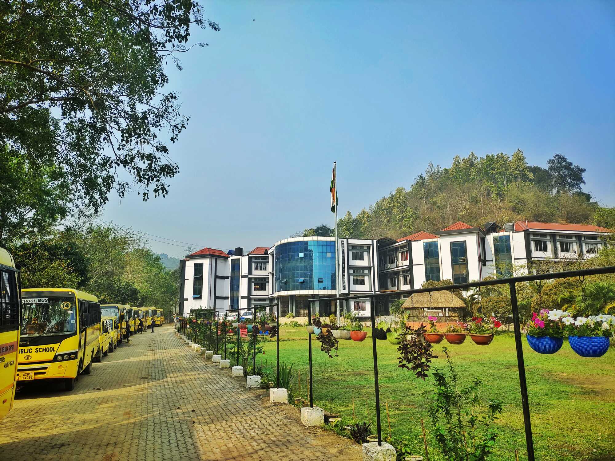 Axel Public School campus, Lokhra, Guwahati